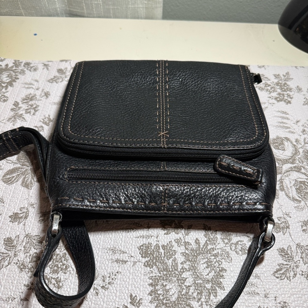 Brighton Black Textured Crossbody Bag - Picture 8 of 11